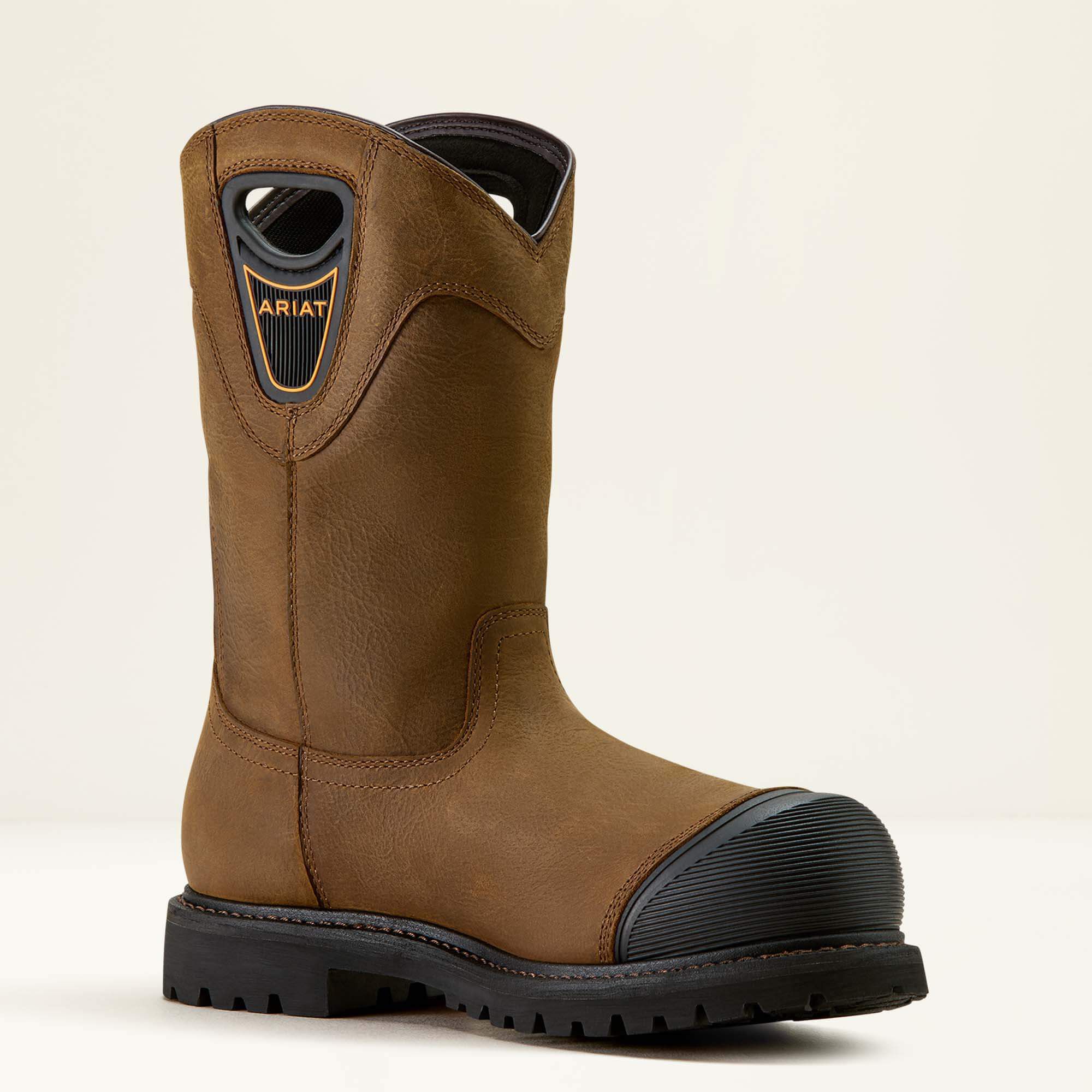 Longview Shock Shield Waterproof Composite Toe Work Boot Men - RYE BROWN