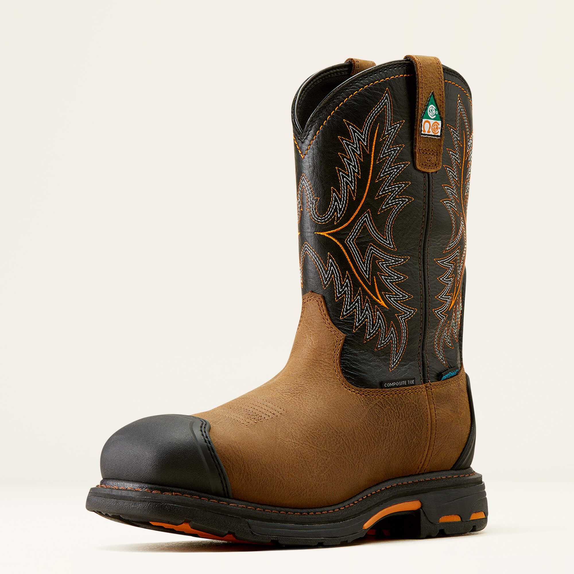 WorkHog CSA XTR Waterproof Composite Toe Work Boot Men - RYE BROWN/BLACK