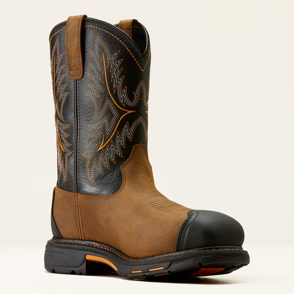 WorkHog CSA XTR Waterproof Composite Toe Work Boot Men - RYE BROWN/BLACK