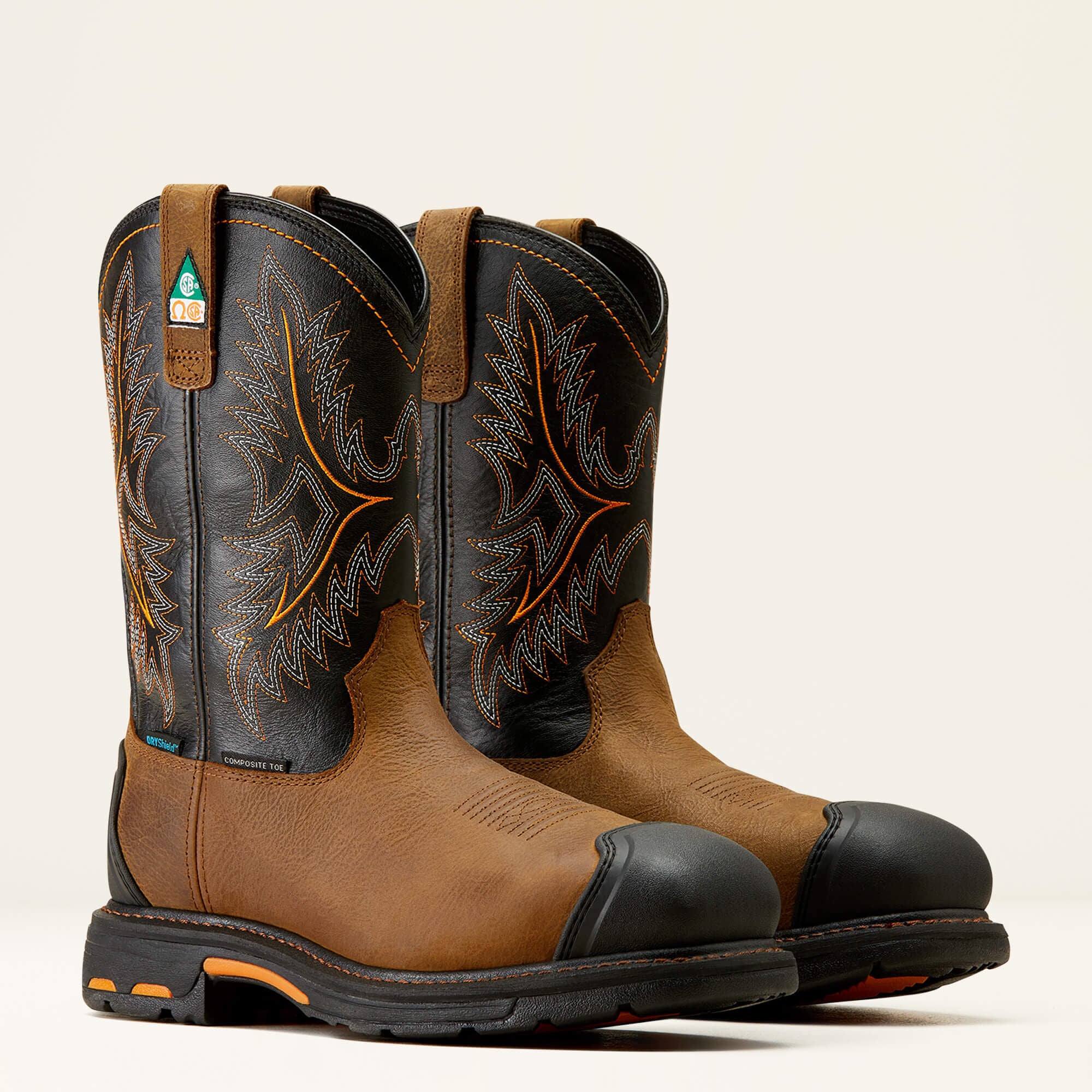 WorkHog CSA XTR Waterproof Composite Toe Work Boot Men - RYE BROWN/BLACK
