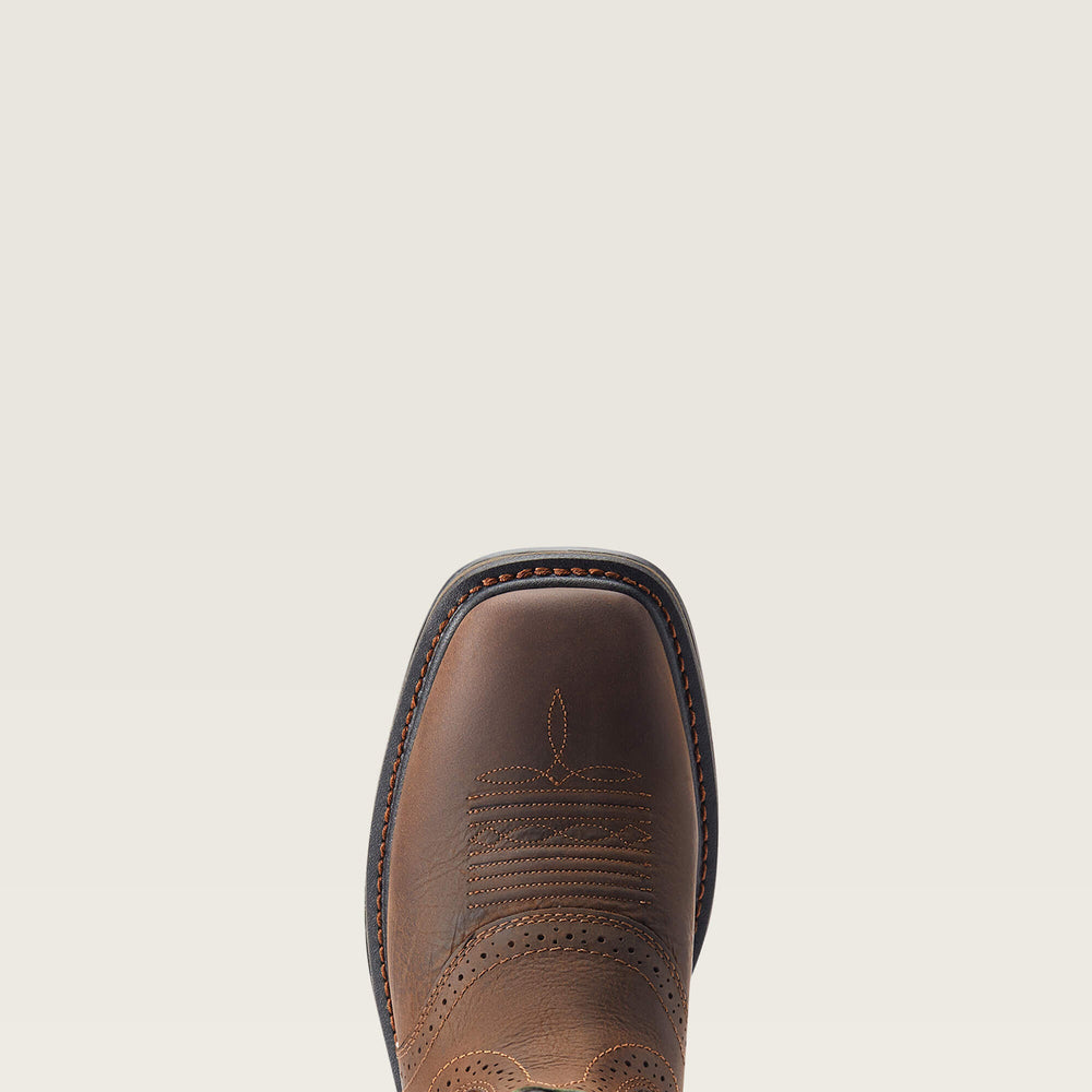 Sierra Shock Shield Work Boot Men - DARK BROWN
