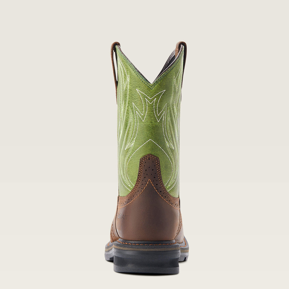 Sierra Shock Shield Work Boot Men - DARK BROWN