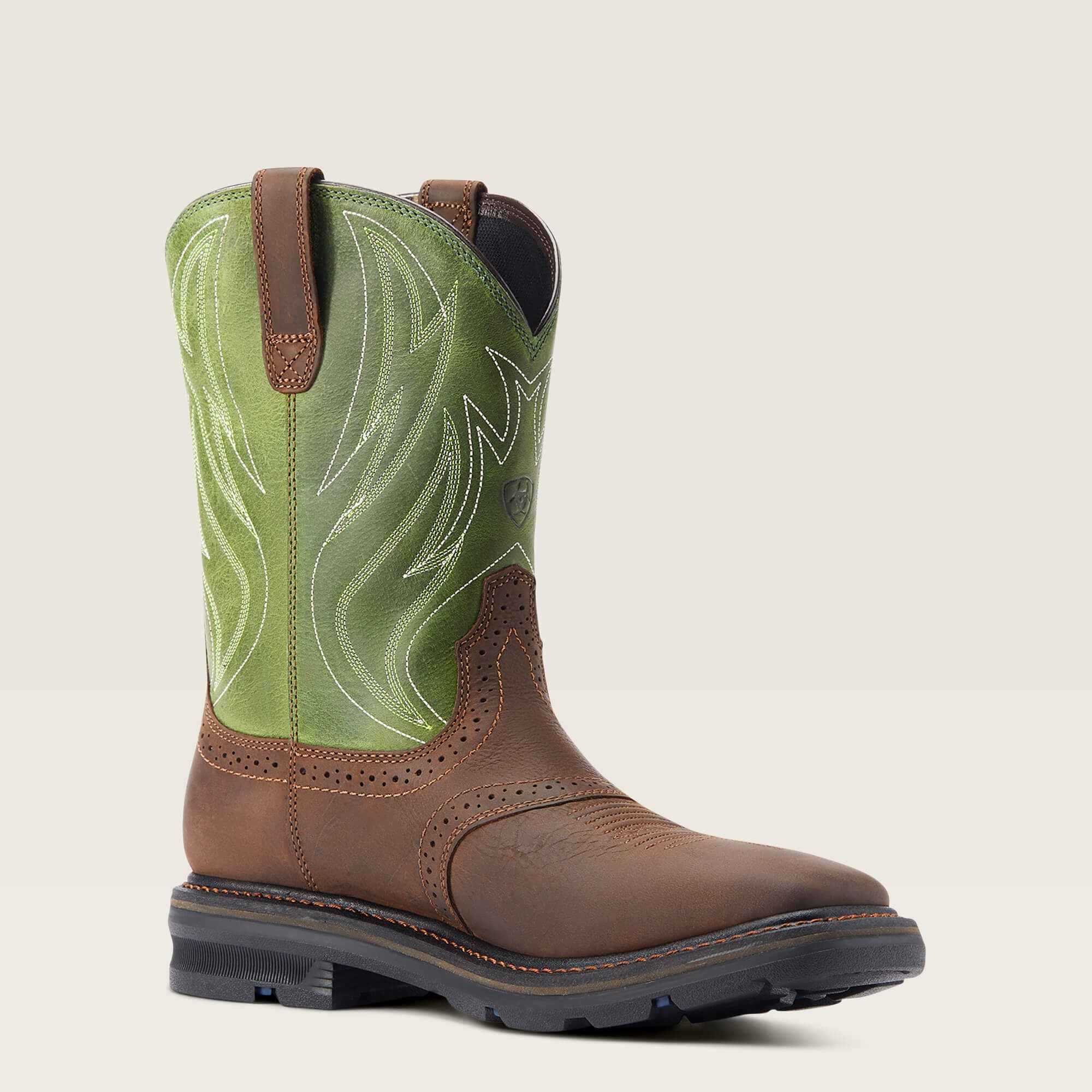 Sierra Shock Shield Work Boot Men - DARK BROWN