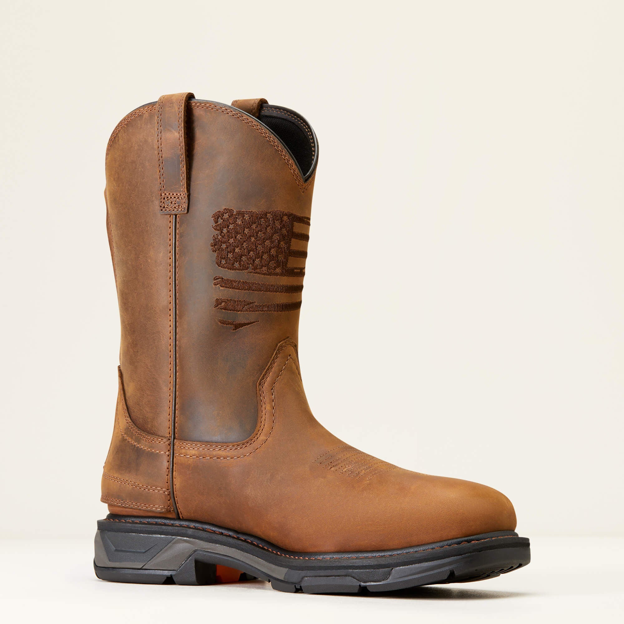 WorkHog XT Patriot EZ Zip Carbon Toe Work Boot Men - DISTRESSED BROWN