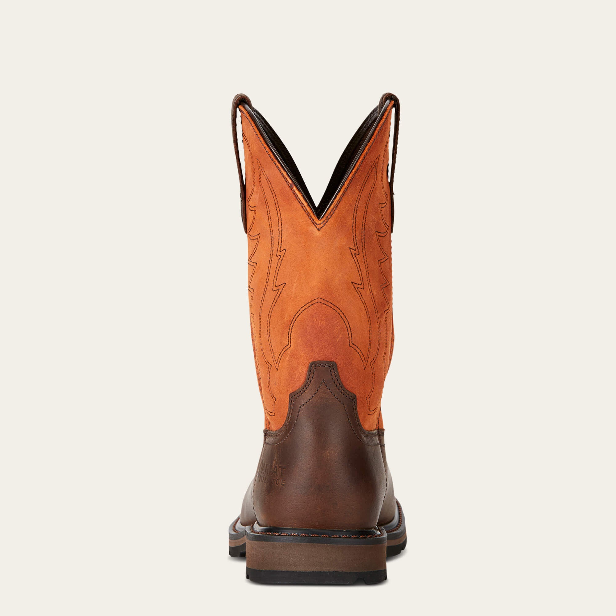 Groundbreaker Wide Square Toe Steel Toe Work Boot Men - BROWN EMBER