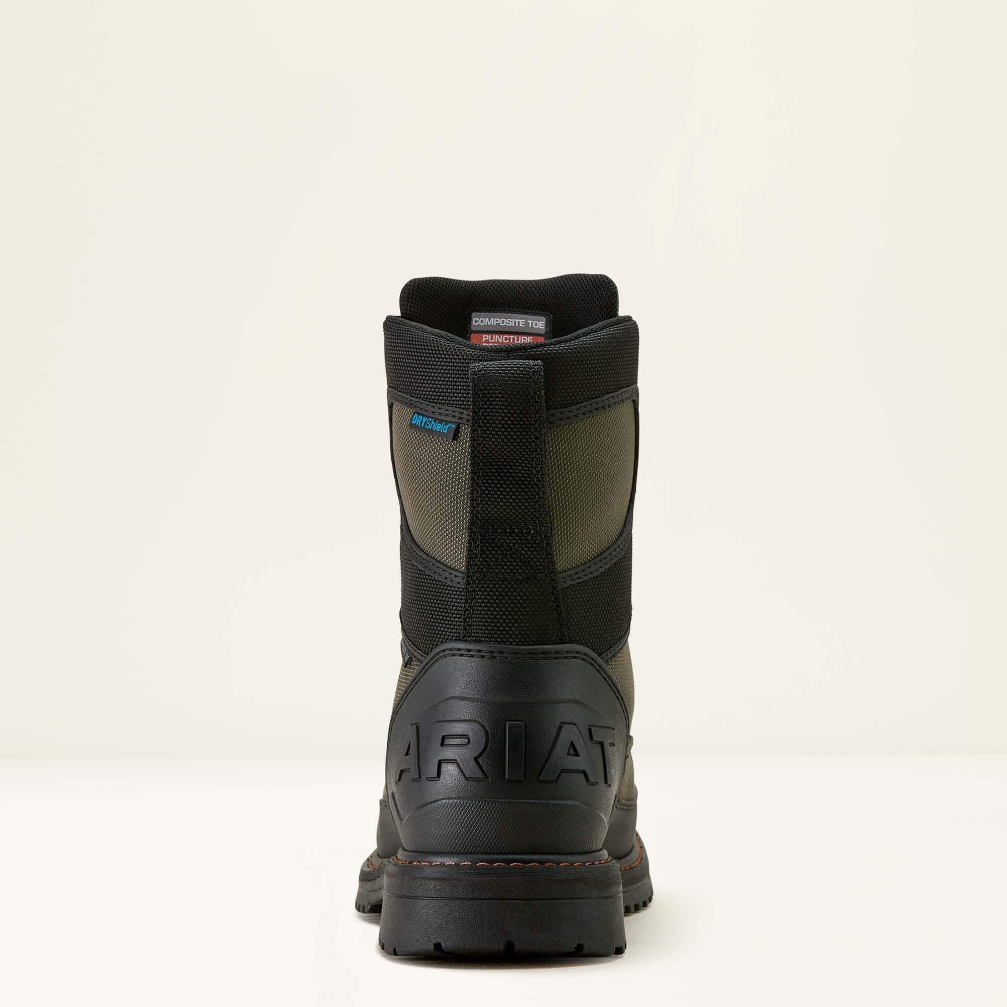 RigTEK Wildcat BOA 8" CSA Waterproof Wide Square Toe Composite Toe Work Boot Men - FORGED IRON