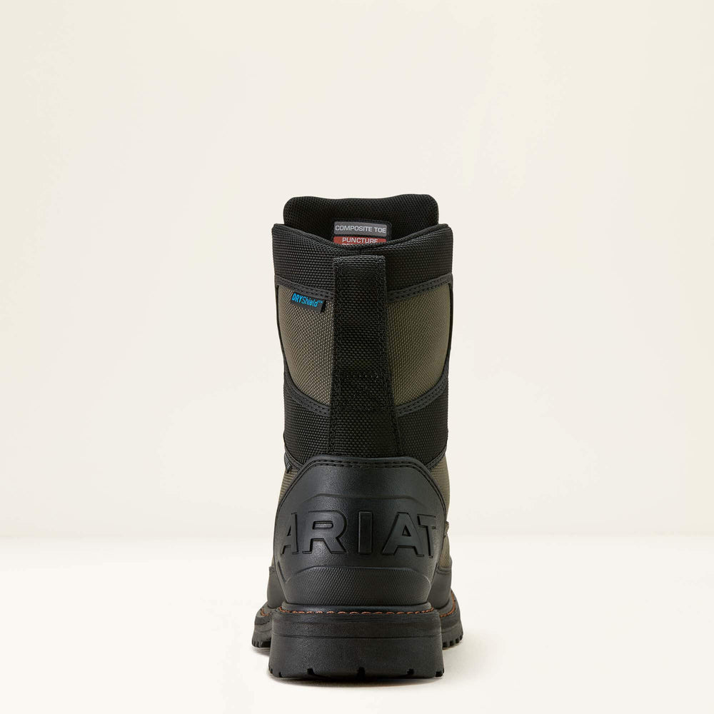 RigTEK Wildcat BOA 8" CSA Waterproof Wide Square Toe Composite Toe Work Boot Men - FORGED IRON