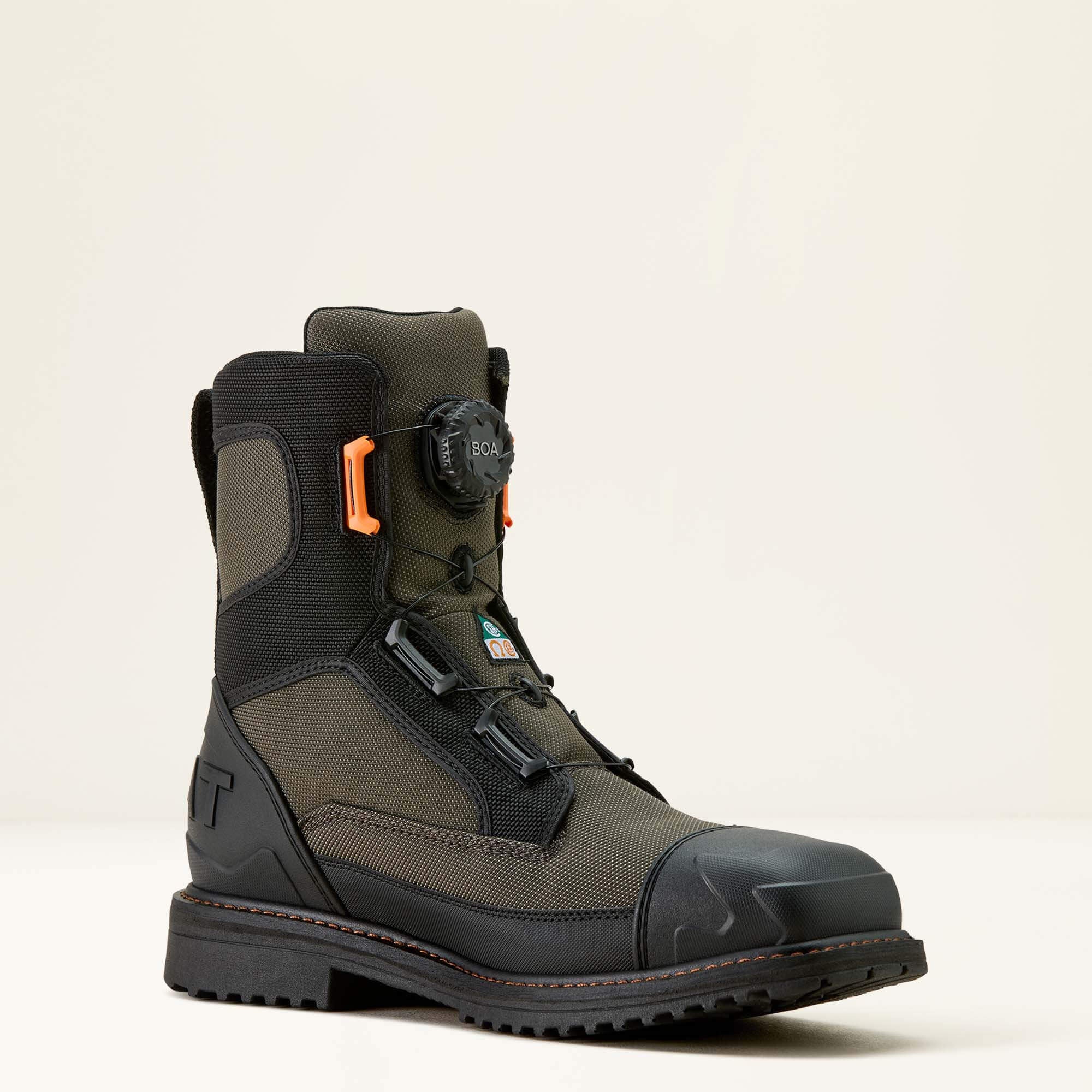 RigTEK Wildcat BOA 8" CSA Waterproof Wide Square Toe Composite Toe Work Boot Men - FORGED IRON