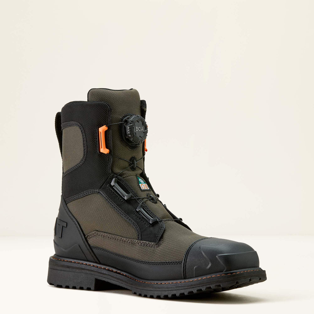 RigTEK Wildcat BOA 8" CSA Waterproof Wide Square Toe Composite Toe Work Boot Men - FORGED IRON