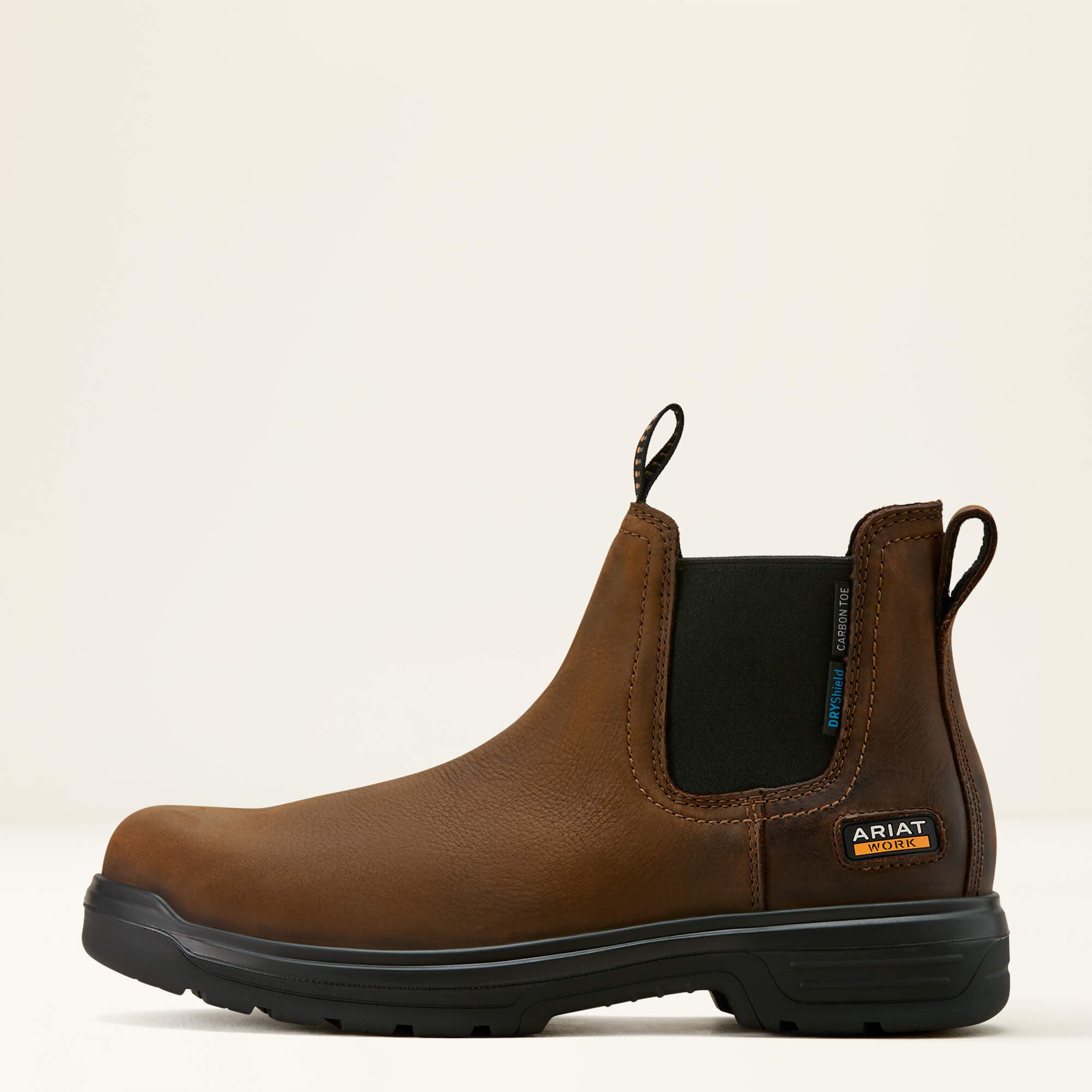 Turbo Chelsea CSA Waterproof Carbon Toe Work Boot Men - RICH BROWN