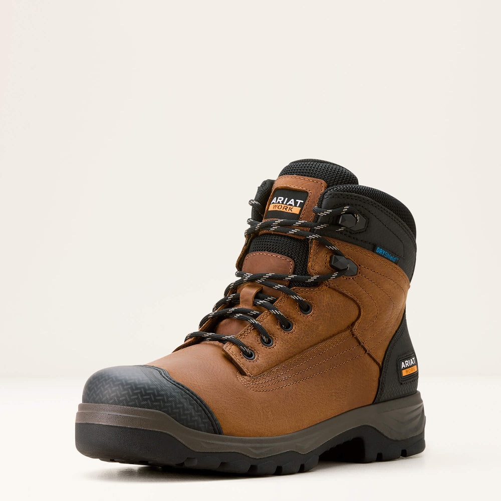 Turbo Duratread XTR 6" Waterproof Work Boot Men - NATURAL BROWN