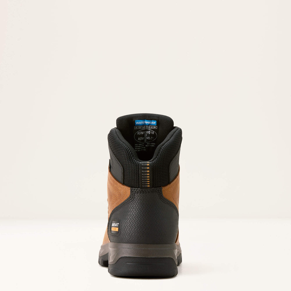 Turbo Duratread XTR 6" Waterproof Work Boot Men - NATURAL BROWN