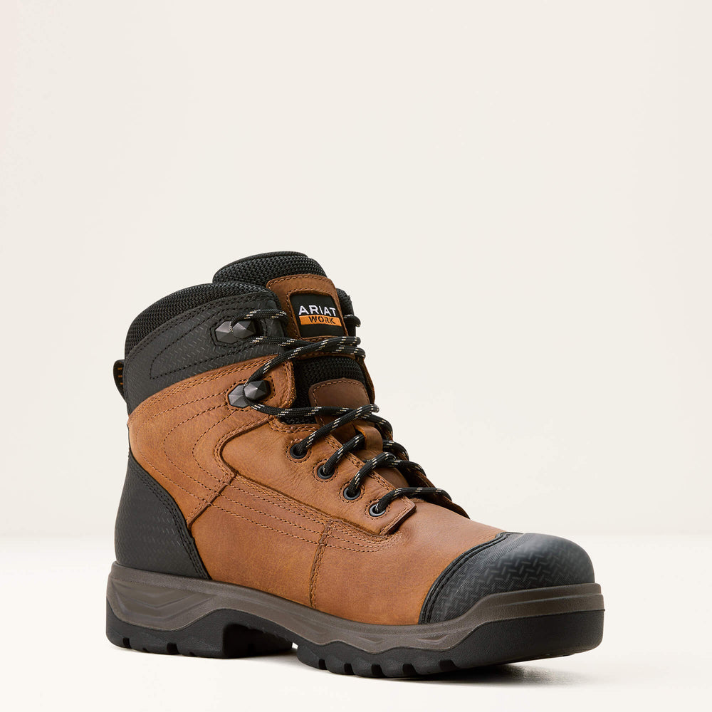 Turbo Duratread XTR 6" Waterproof Work Boot Men - NATURAL BROWN