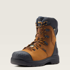 Turbo Outlaw 8" CSA MetGuard Waterproof Carbon Toe Work Boot Men - BARLEY BROWN