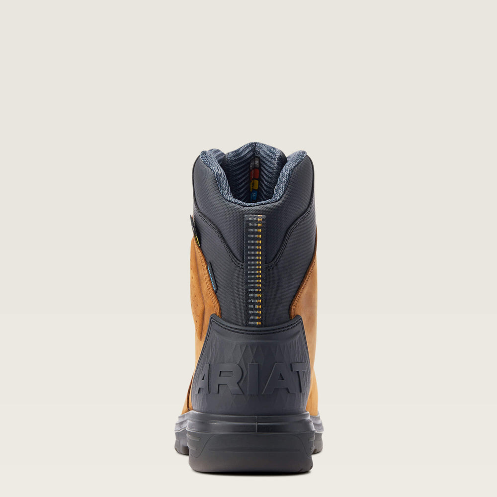 Turbo Outlaw 8" CSA MetGuard Waterproof Carbon Toe Work Boot Men - BARLEY BROWN