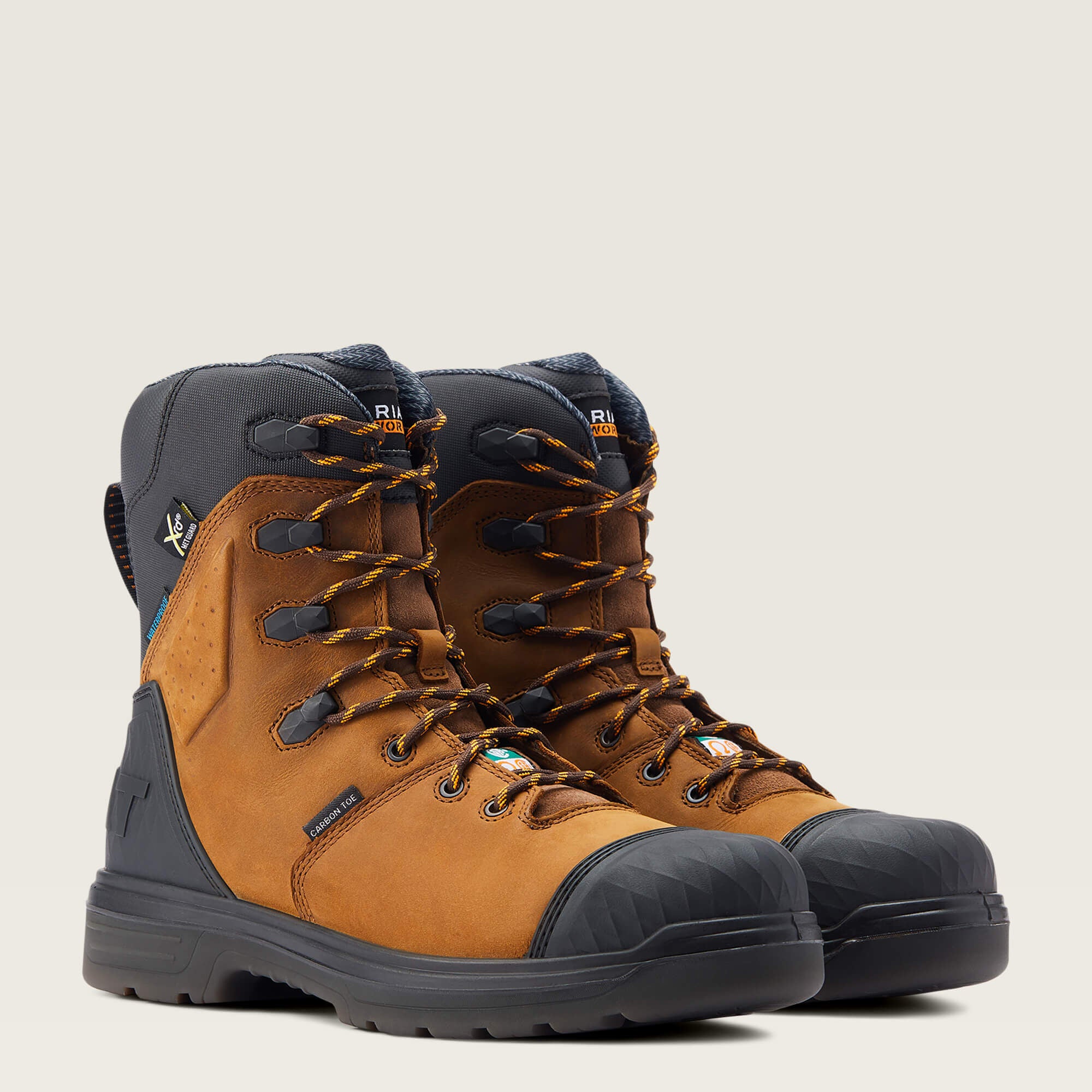 Turbo Outlaw 8" CSA MetGuard Waterproof Carbon Toe Work Boot Men - BARLEY BROWN