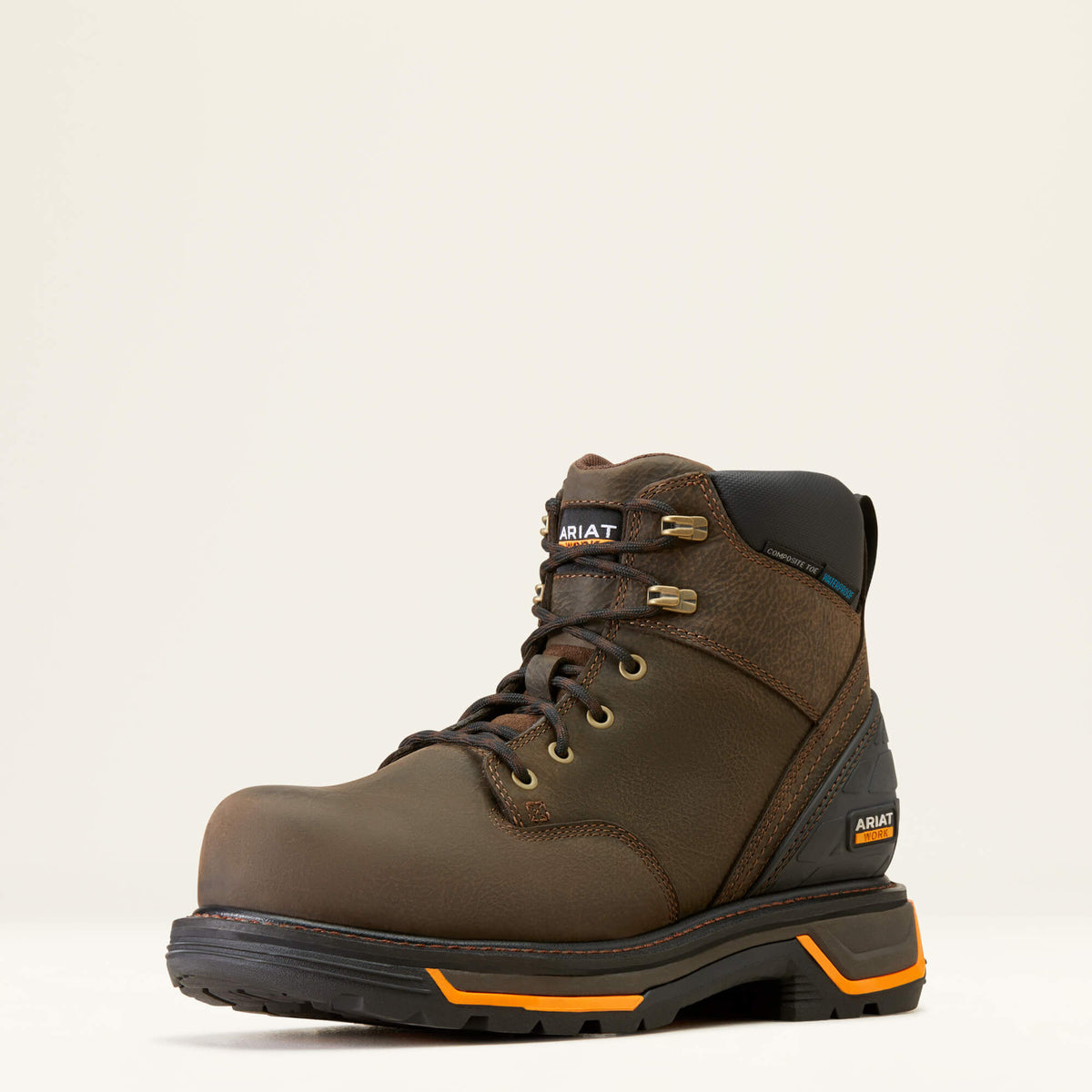 Big Rig 6" Waterproof Composite Toe Work Boot Men - IRON COFFEE