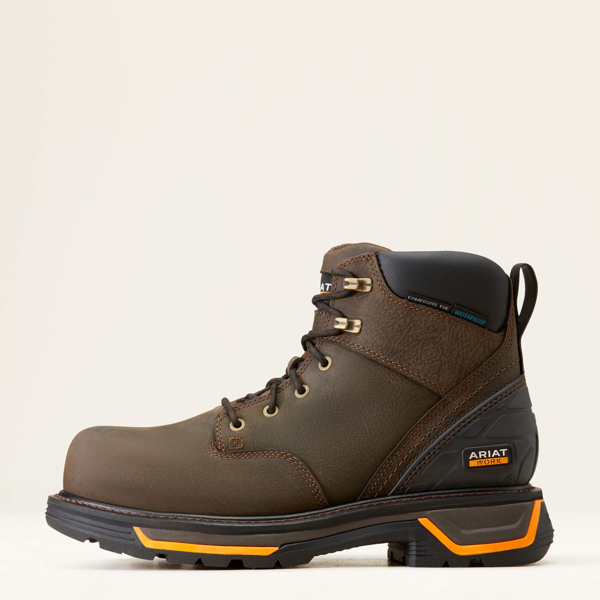 Big Rig 6" Waterproof Composite Toe Work Boot Men - IRON COFFEE