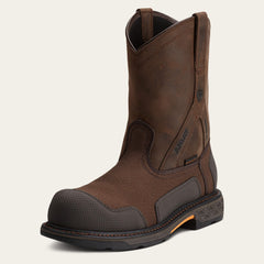 OverDrive XTR Waterproof Composite Toe Work Boot Men - BROWN WOVEN