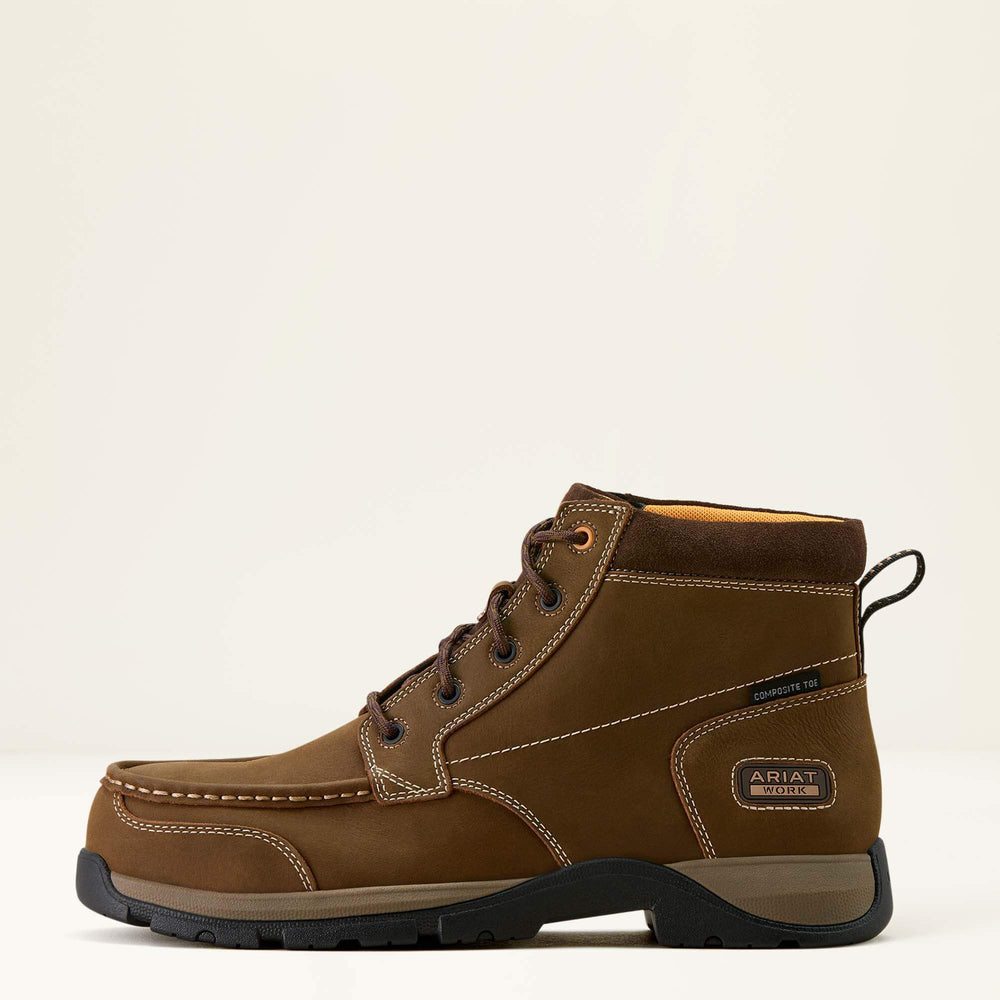Edge Chukka 6" Composite Toe Work Boot Men - DARK BROWN
