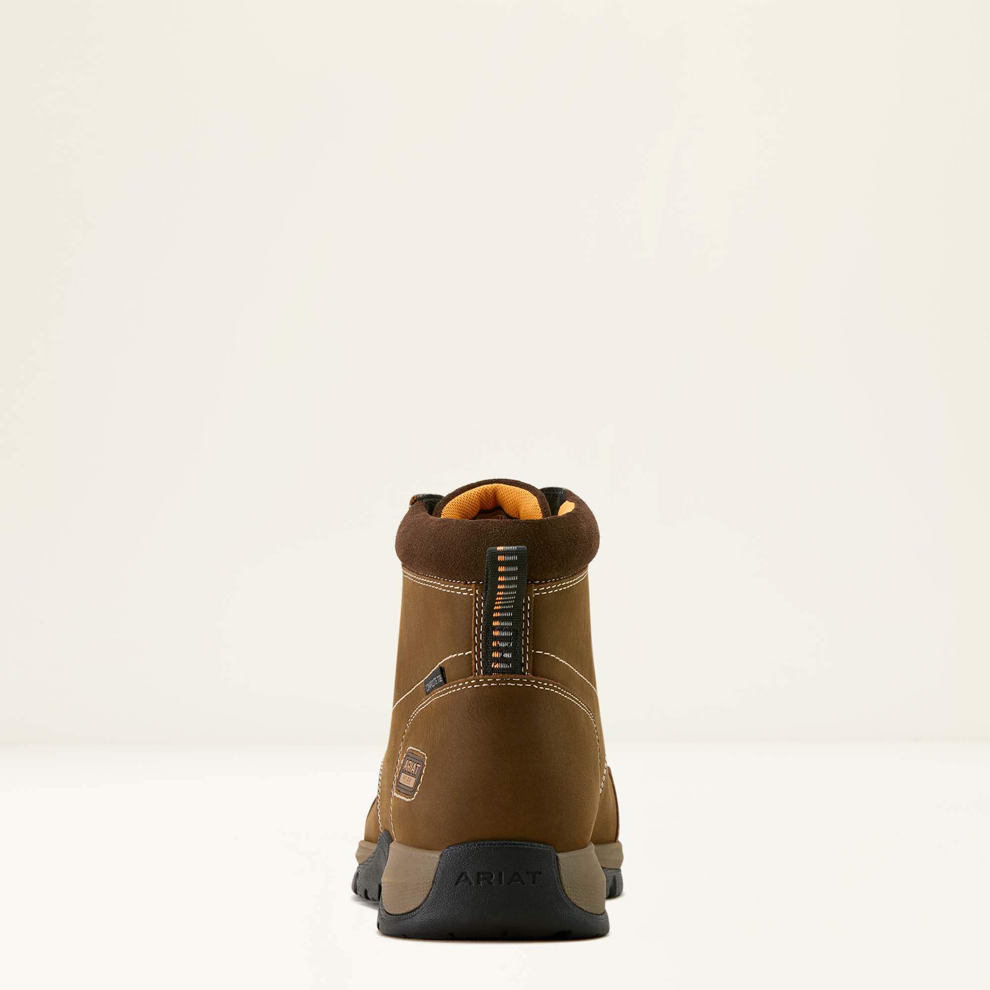 Edge Chukka 6" Composite Toe Work Boot Men - DARK BROWN