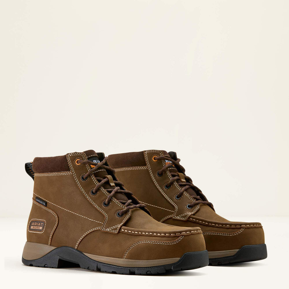 Edge Chukka 6" Composite Toe Work Boot Men - DARK BROWN