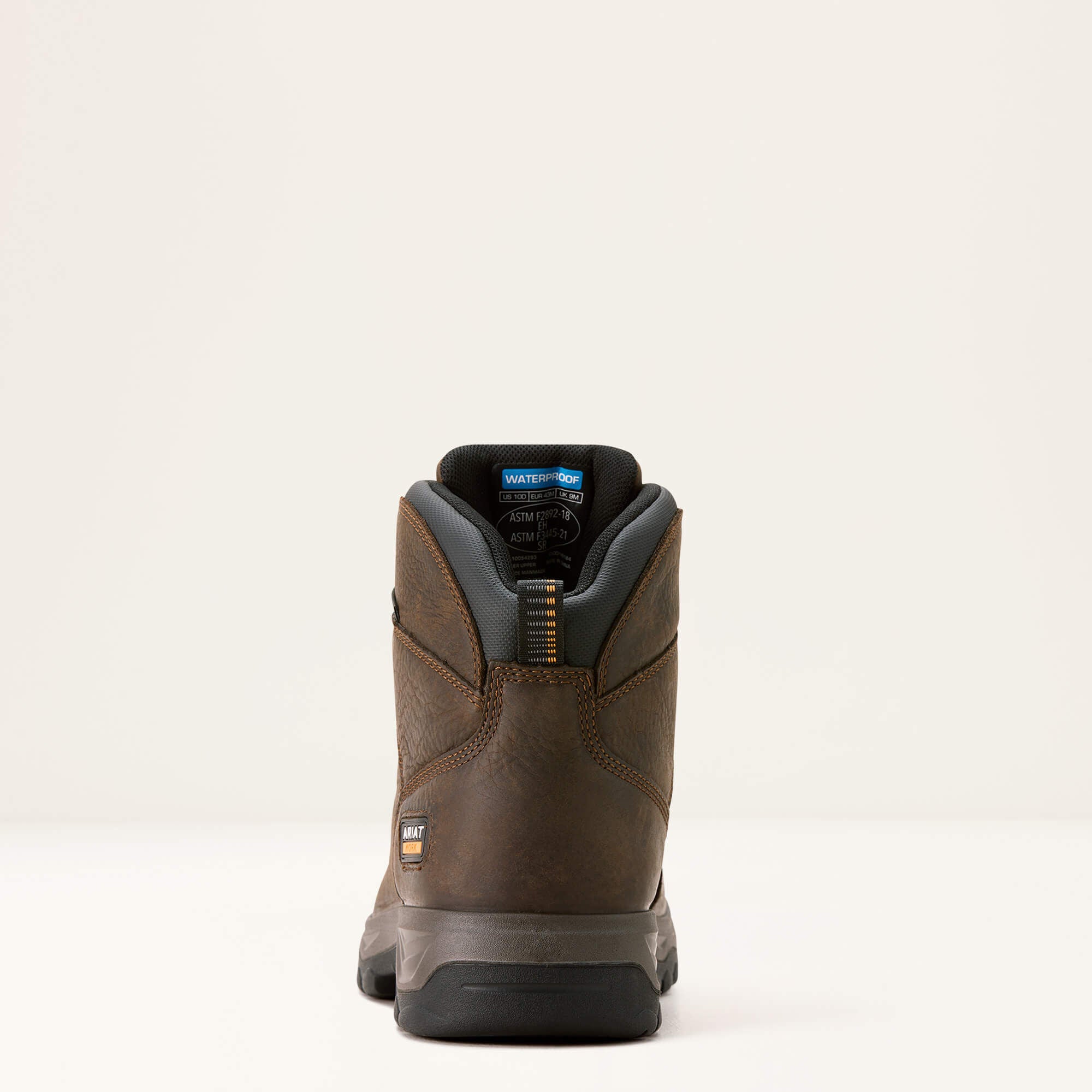 Turbo Duratread 6" Waterproof Work Boot Men - DARK BROWN