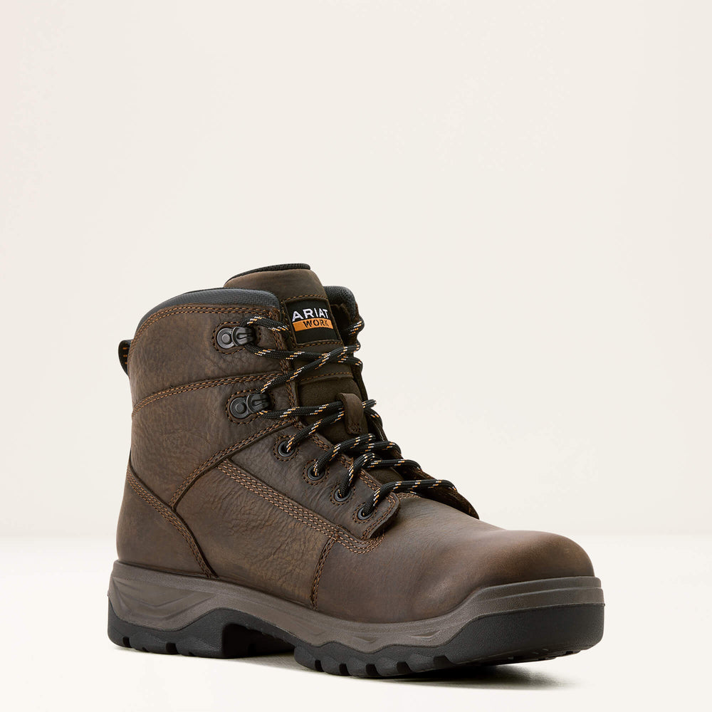 Turbo Duratread 6" Waterproof Work Boot Men - DARK BROWN