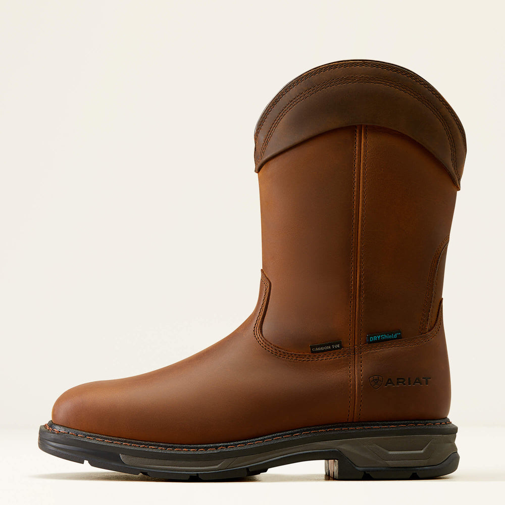WorkHog XT Wellington Waterproof Carbon Toe Work Boot Men - DISTRESSED BROWN