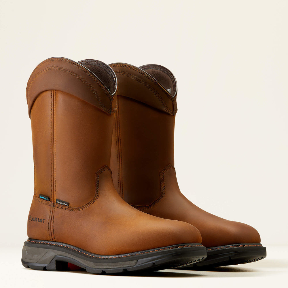 WorkHog XT Wellington Waterproof Carbon Toe Work Boot Men - DISTRESSED BROWN