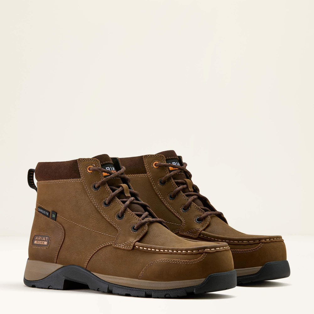 Edge Chukka 6" Composite Toe Work Boot Men - DARK BROWN