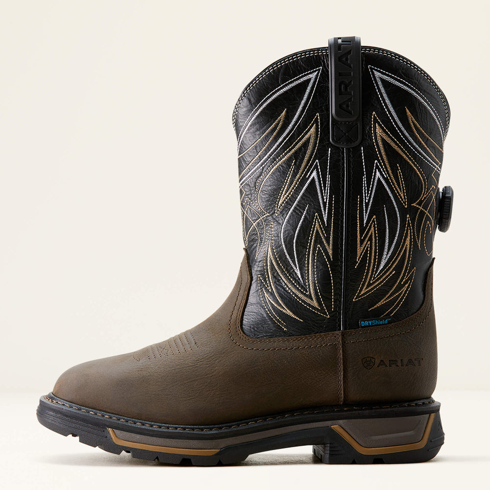 Big Rig BOA Waterproof Work Boot Men - IRON COFFEE/BLACK
