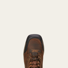 Terrain Wide Square Toe Steel Toe Work Boot Men - DISTRESSED BROWN