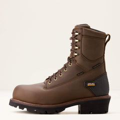Powerline 8" 400G Waterproof 400g Composite Toe Work Boot Men - OILY DISTRESSED BROWN
