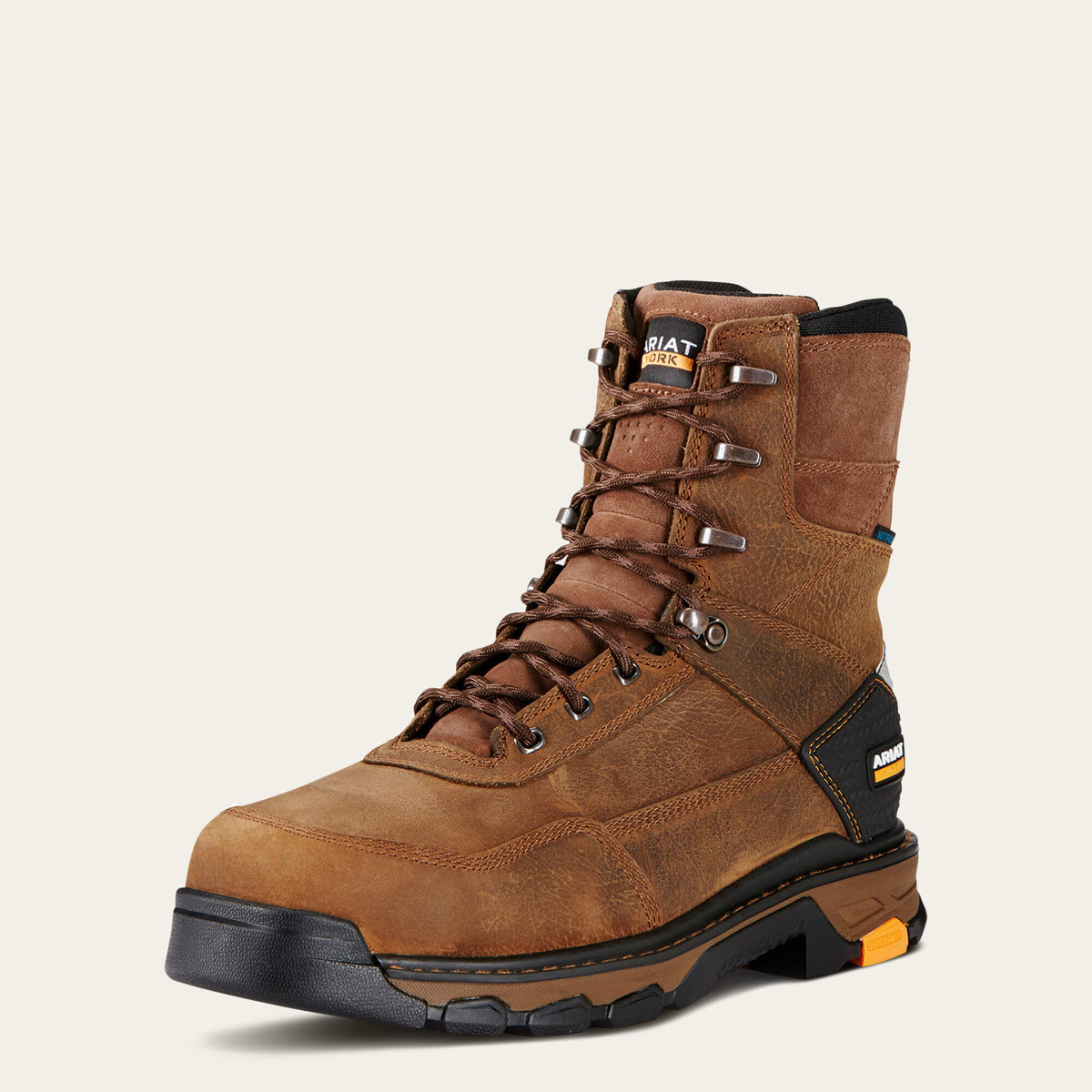 Intrepid 8" Waterproof Composite Toe Work Boot Men - RYE BROWN