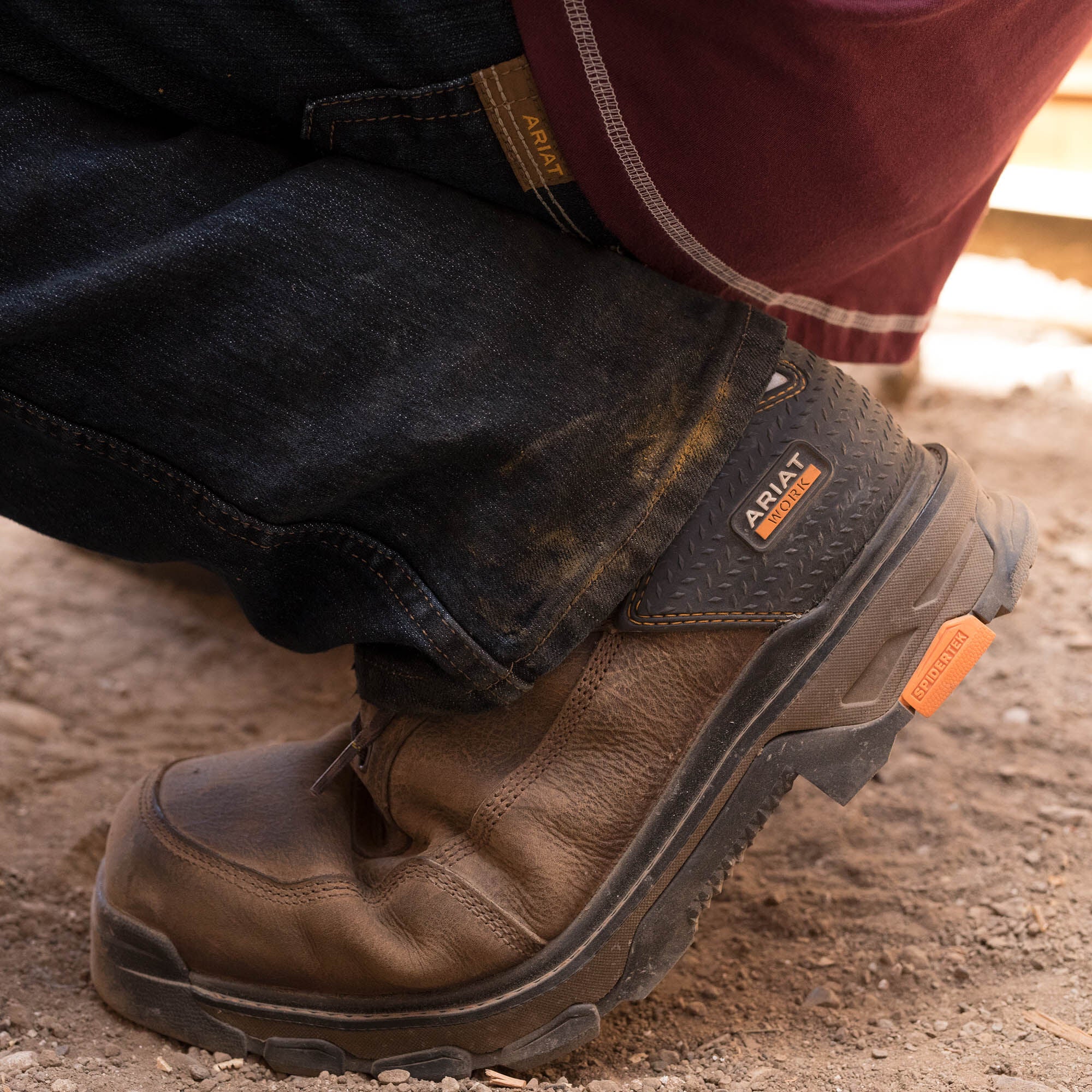 Intrepid 8" Waterproof Composite Toe Work Boot Men - RYE BROWN