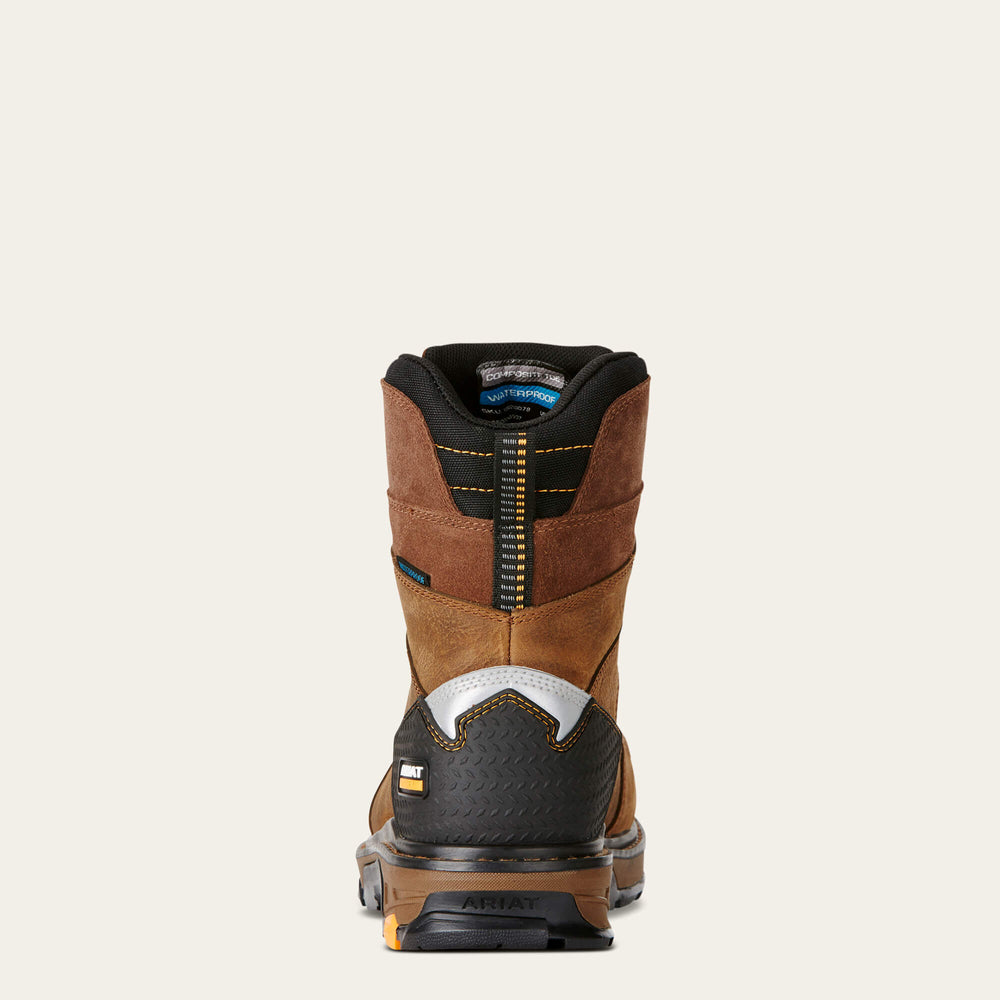 Intrepid 8" Waterproof Composite Toe Work Boot Men - RYE BROWN
