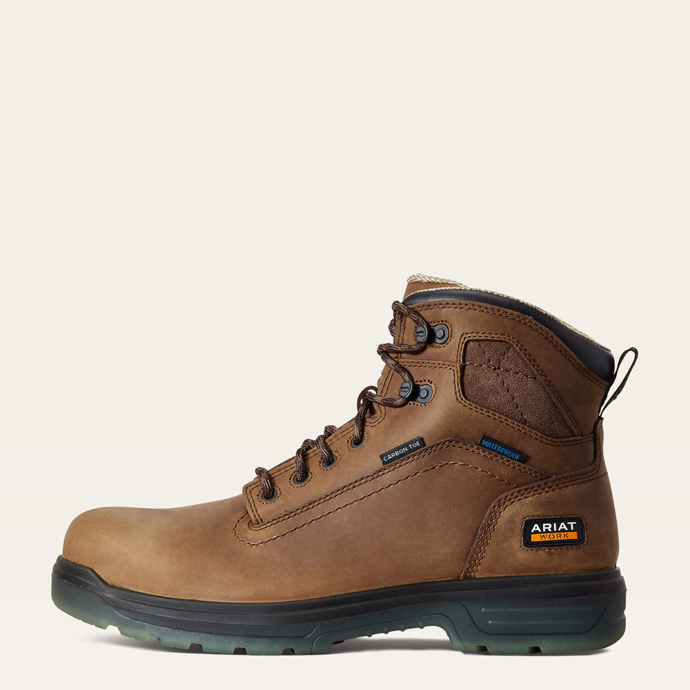 Turbo 6" H2O CSA Carbon Toe Work Boot Men - AGED BARK