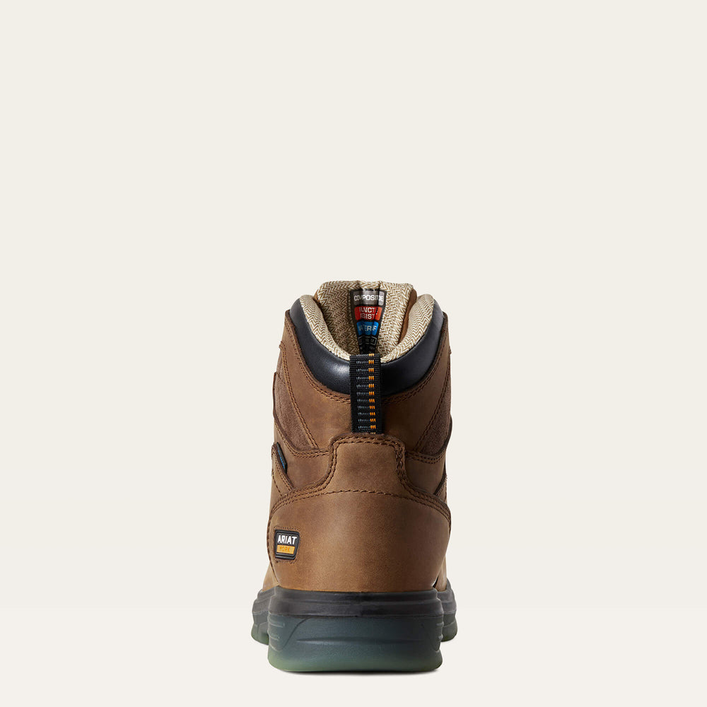 Turbo 6" H2O CSA Carbon Toe Work Boot Men - AGED BARK