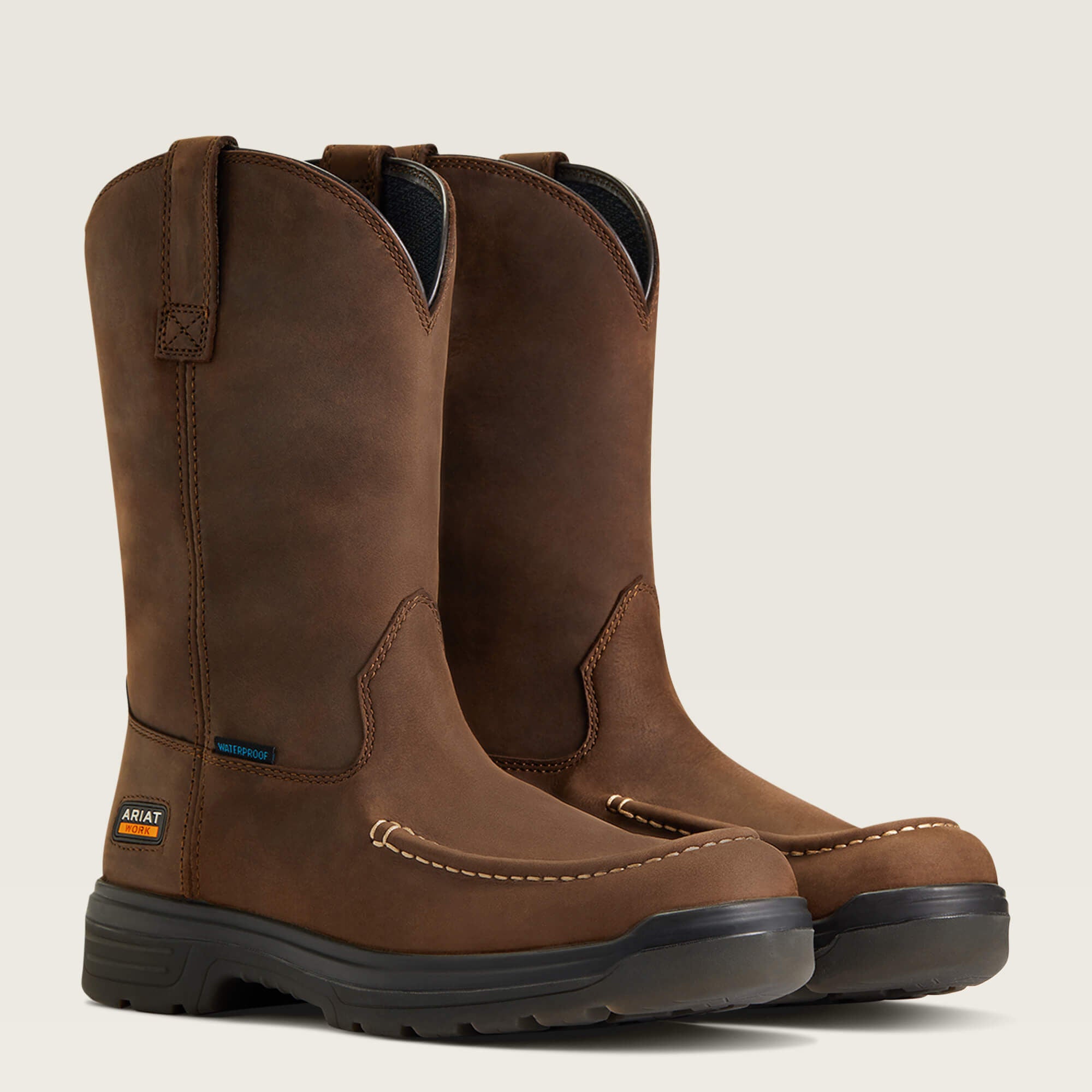 Turbo Moc Toe Waterproof Work Boot Men - MOCHA