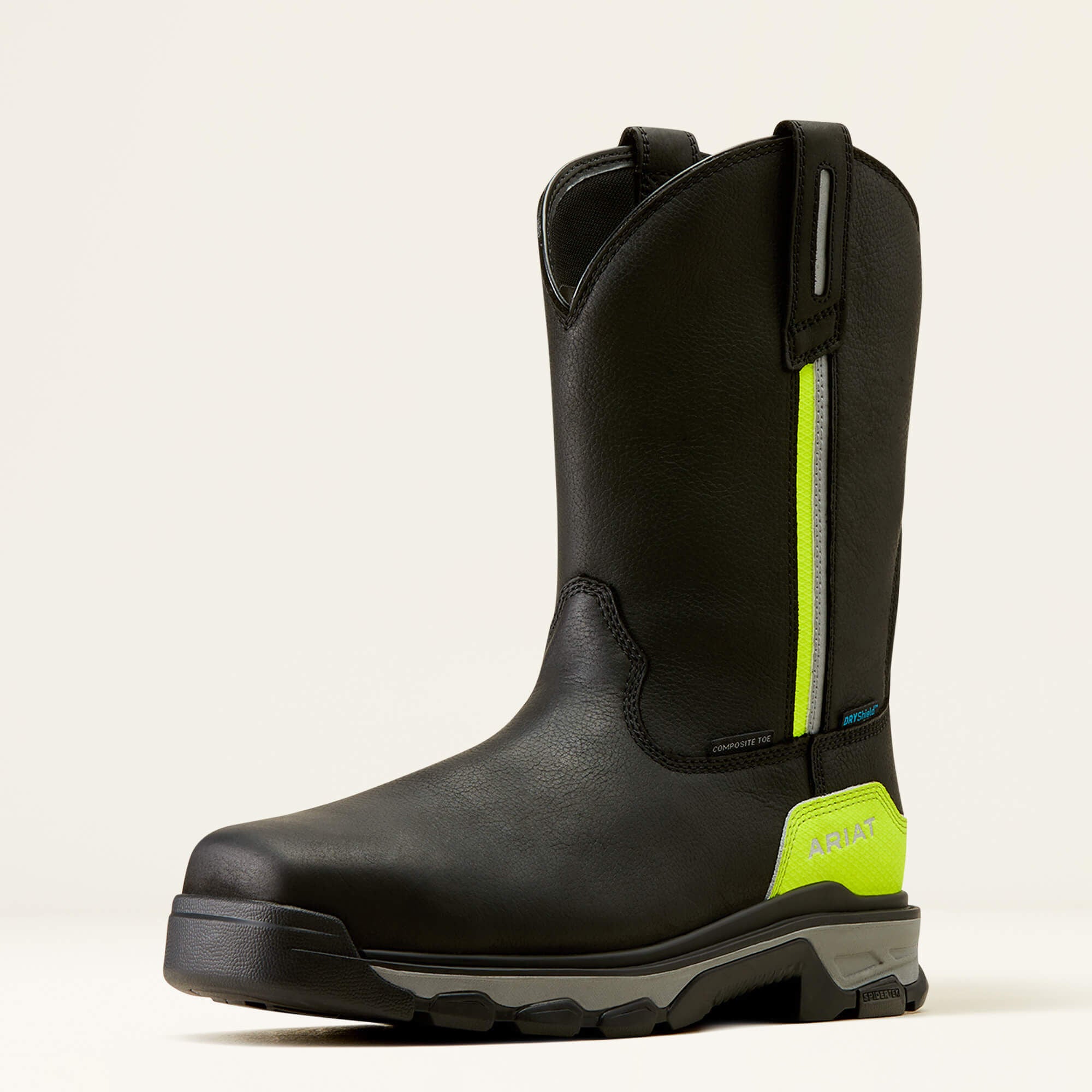 Intrepid Live Wire Waterproof Composite Toe Work Boot Men - BLACK