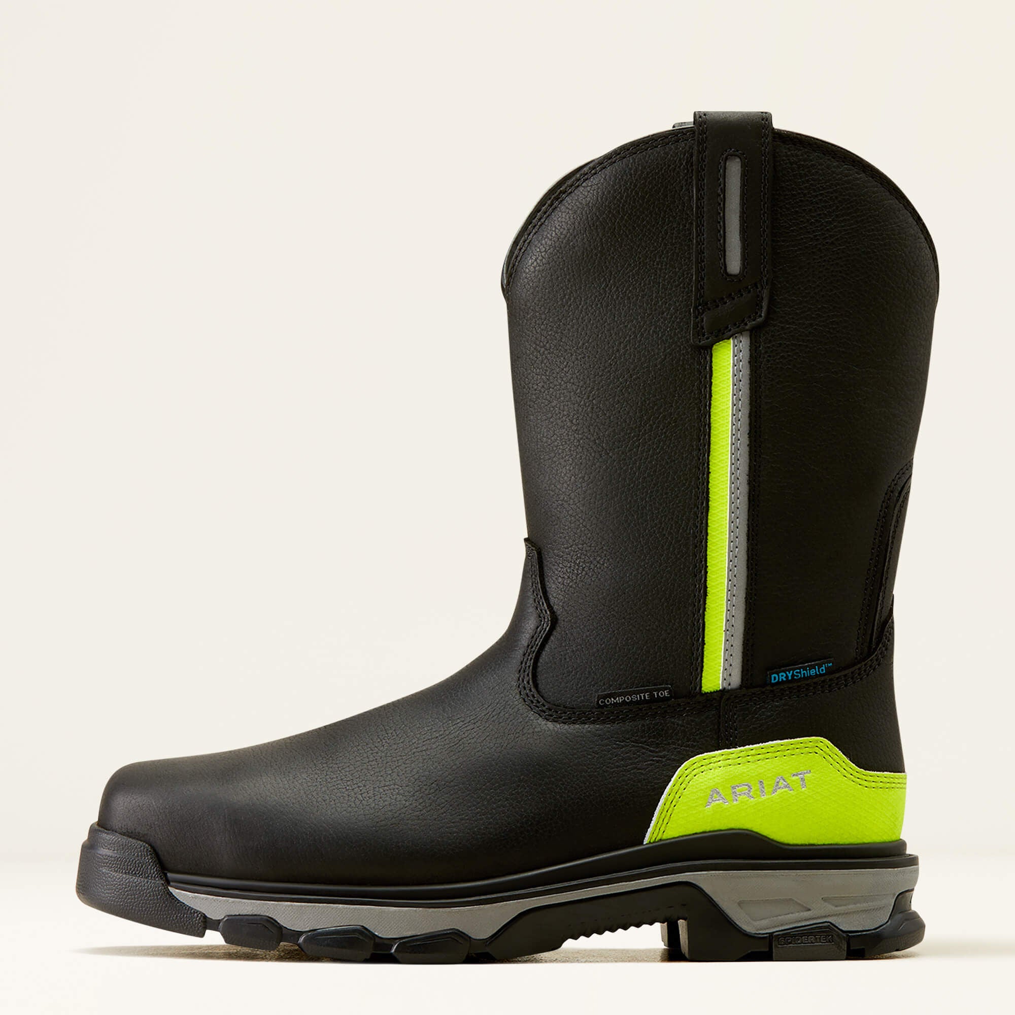 Intrepid Live Wire Waterproof Composite Toe Work Boot Men - BLACK
