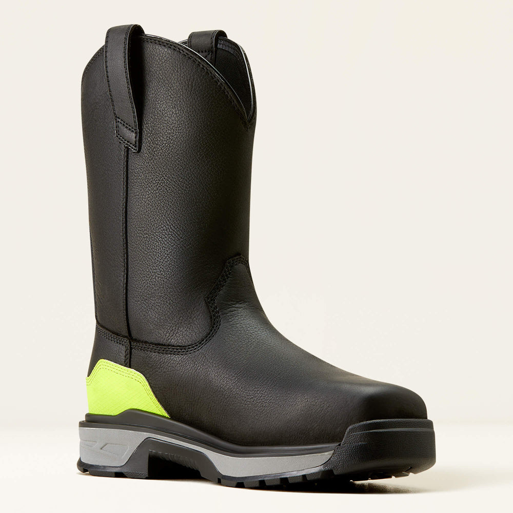 Intrepid Live Wire Waterproof Composite Toe Work Boot Men - BLACK
