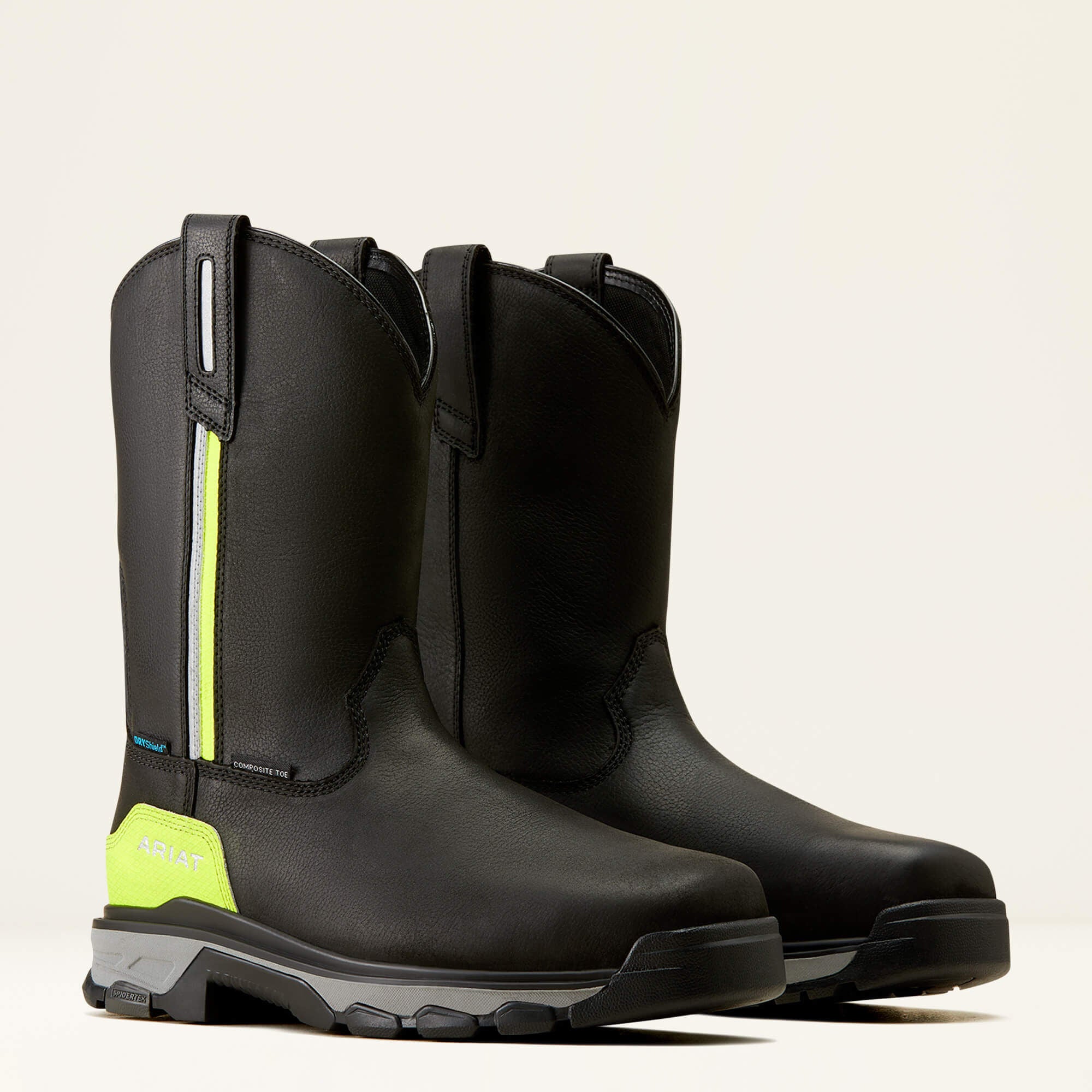 Intrepid Live Wire Waterproof Composite Toe Work Boot Men - BLACK