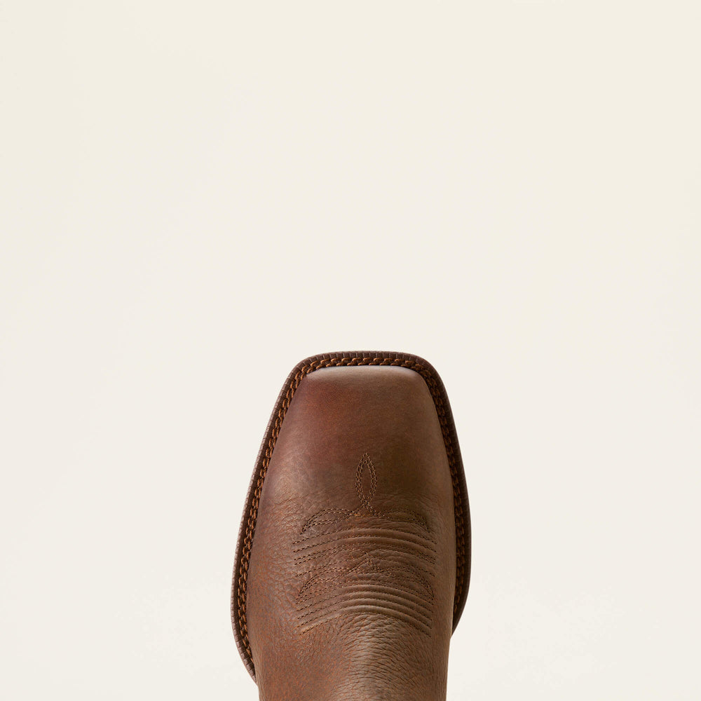 Booker Chelsea Wide Square Toe Western Boot Men - BROWN OILED ROWDY