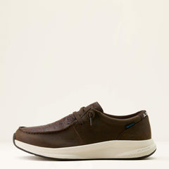 Buckeye Waterproof Shoe Men - DARK CHOCOLATE/CHOCOLATE FULL QUILL OSTRICH PRINT