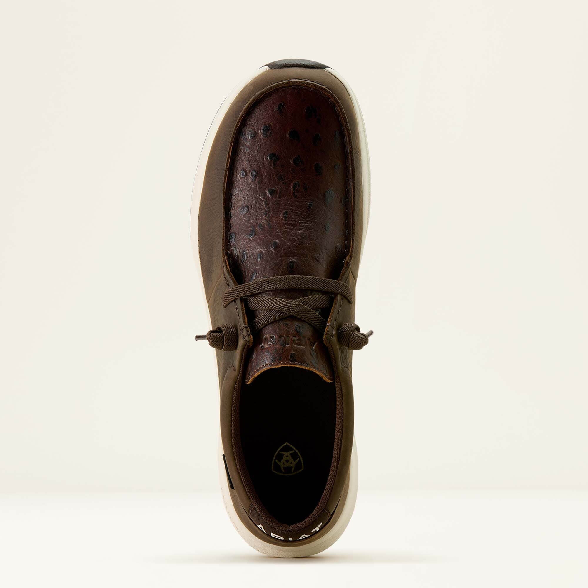 Buckeye Waterproof Shoe Men - DARK CHOCOLATE/CHOCOLATE FULL QUILL OSTRICH PRINT