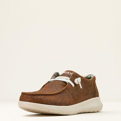 Hilo Shoe Men - MAHOGANY BLANKET EMBOSS