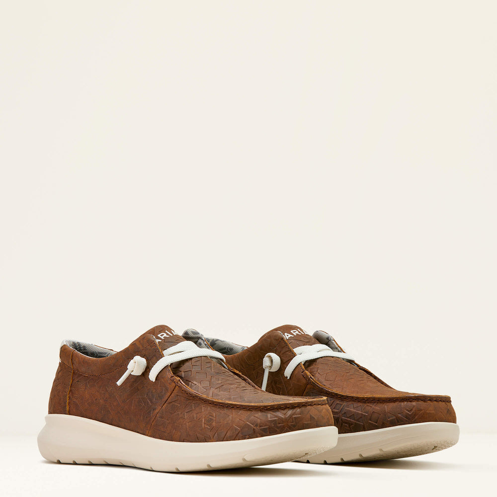 Hilo Shoe Men - MAHOGANY BLANKET EMBOSS