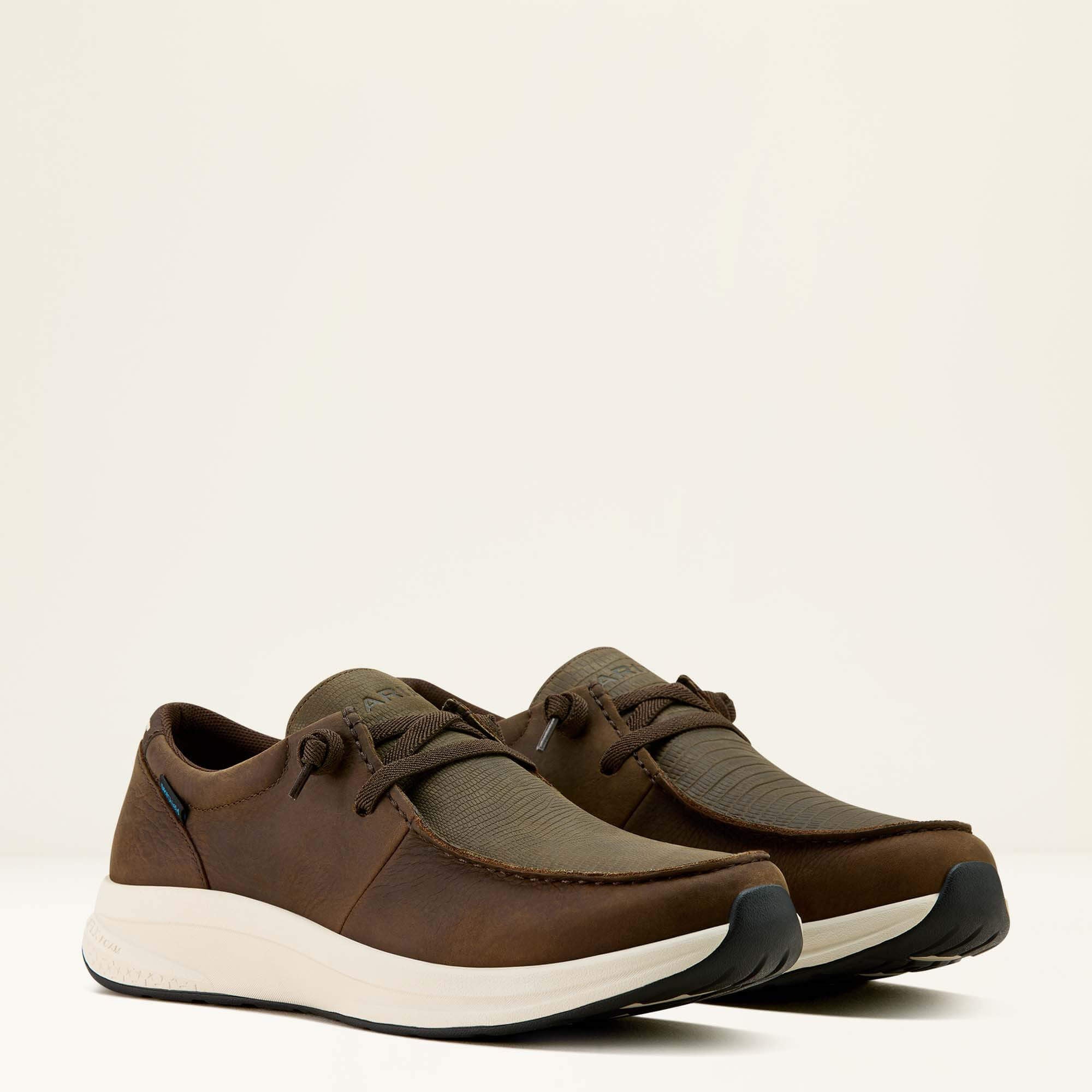 Buckeye Waterproof Shoe Men - DARK BROWN/BROWN LIZARD PRINT
